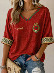 Damen 2026 Marokko Fußball T-Shirts