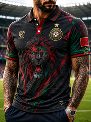 Herren-Polohemd mit MAROKKO-Aufdruck
