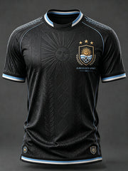 Herren Argentinien Fußball-Kurzarm-T-Shirt