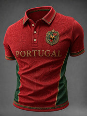 Herren Portugal Fußball T-Shirt mit Aufdruck