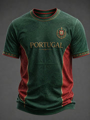 Herren Portugal Fußball T-Shirt mit Aufdruck