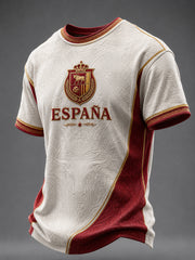 Herren T-Shirt mit spanischem Fußball-Print