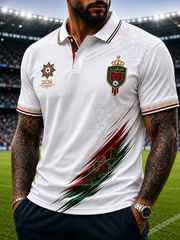 Herren-Polohemd „MAROKKO“-Print