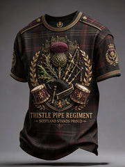 Herren T-Shirt mit Kunstdruck Schottland Edinburgh