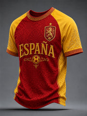 Men's Gift For Football Fans Print Casual Tee