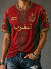 Herren-Fußball-T-Shirts Marokko 2026