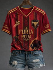 Spanien Fußball-T-Shirt für Damen