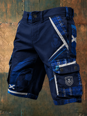 Schottland-Shorts für Herren mit Fußball-Print