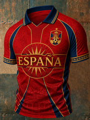 Men's Gift For Soccer Fans Print Casual Polo