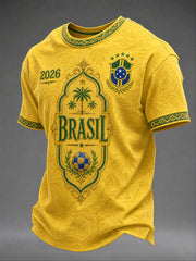 Men's Gift For Soccer Fans Print Casual Tee