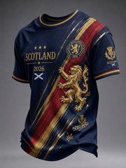 Herren T-Shirt mit Schottland-Druck und kurzen Ärmeln