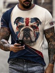 Herren T-Shirt mit British Bulldog Print