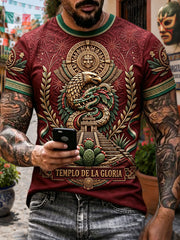 Herren-T-Shirt mit Mexiko-Kunstdruck