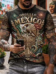 Herren-T-Shirt mit Mexiko-Kunstdruck