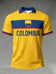 Herren Columbia T-Shirt mit Fußballmuster