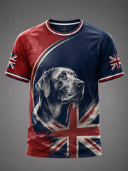 Herren-T-Shirt im britischen Stil mit Aufdruck