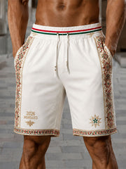 Herren 2026 Marokko Fußball Unisex-Shorts