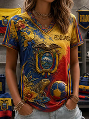 Damen T-Shirt mit kurzen Ärmeln