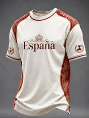 Bedrucktes T-Shirt Herren Spanischer Fußball