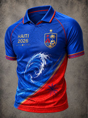 Herren Haiti Fußball Freizeit T-Shirt 2026