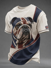 Herren-T-Shirt mit British-Bulldog-Aufdruck