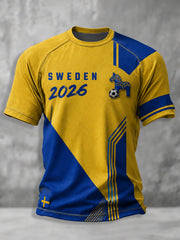 Herren Fußballtrikot im Schweden-Stil