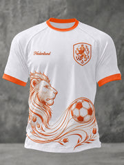 Men's Gift For Football Fans Print Casual Tee