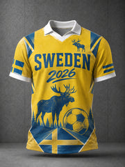 Herren-Fußballtrikot im Schweden-Design