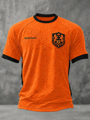 Herren-Geschenk für Fußballfans, bedrucktes Freizeit-T-Shirt