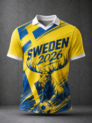 Herren Fußballtrikot im Schweden-Design