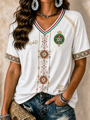 Damen Marokko Fußball-T-Shirts 2026