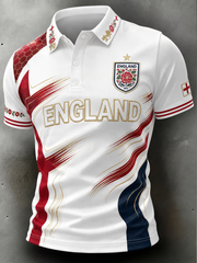 Herren Polo-Shirt "UK Football Lover England Printed"