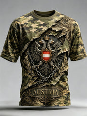 Men's Austrian Natural Landscapes Print Casual Tee