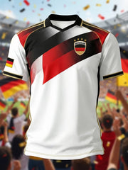 Men's Germany Football Fan 2026 Print Casual T-shirt