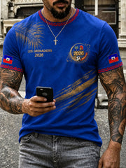 Herren Haiti Fußball T-Shirt Freizeit-Look 2026