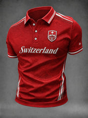Herrenhemd mit Schweiz-Aufdruck