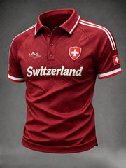Herrenhemd mit Schweizer Aufdruck