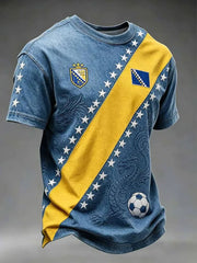 Herren Bosnien ZMAJEVI Fußball Liebhaber Kunst bedrucktes T-Shirt