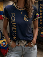 Damen-Kurzarm-T-Shirt
