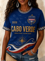 Damen-T-Shirt mit Fußball-Motiv für Fans, Freizeit