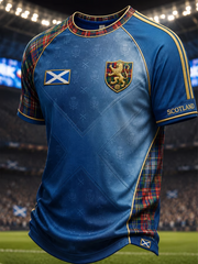 Herren T-Shirt mit Schottland-Aufdruck, Kurzarm