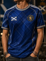Herren T-Shirt mit Schottland-Aufdruck, Kurzarm