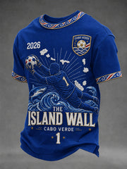 Herren-Geschenk für Fußballfans - bedrucktes Freizeit-T-Shirt