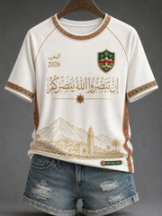 Damen Fußball-T-Shirt Marokko 2026