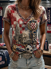 Damen-Kurzarm-T-Shirt