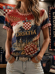 Damen-Kurzarm-T-Shirt
