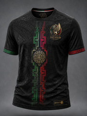 Herren T-Shirt mit „Mexico Proud Art“-Print und kurzen Ärmeln