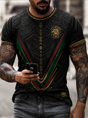 Herren T-Shirt mit Mexiko-Print und kurzen Ärmeln