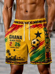 Herren-Fußballshorts Ghana-Stil 2026