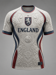 Herren T-Shirt mit England-Aufdruck, kurzärmelig, für Fußballliebhaber